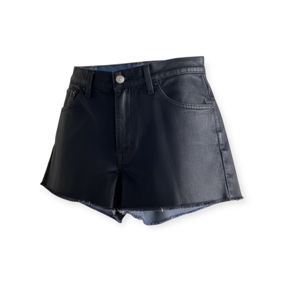 new LF Furst of a Kind ★ Levi's® 517’s® ★ Black Coated Cut Off Denim Shorts ★ - Picture 1 of 16